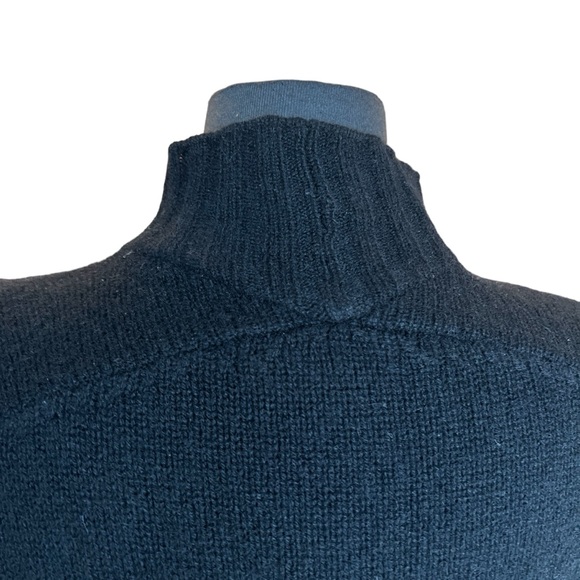 SKULL CASHMERE MOCK NECK SWEATER SIDE SLITS SIZE MEDIUM - Picture 7 of 11